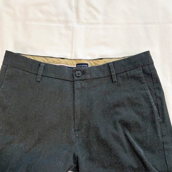 Dockers Mens Pants 34 30 Gray Flex Comfort Slim Fit Polyester Blend read - Picture 6 of 15